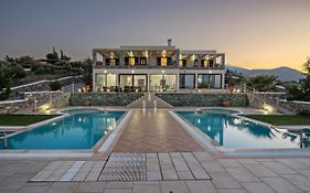Sea Views At Villa Anemomylos With Heated Pool, Ping Pong And Tennis