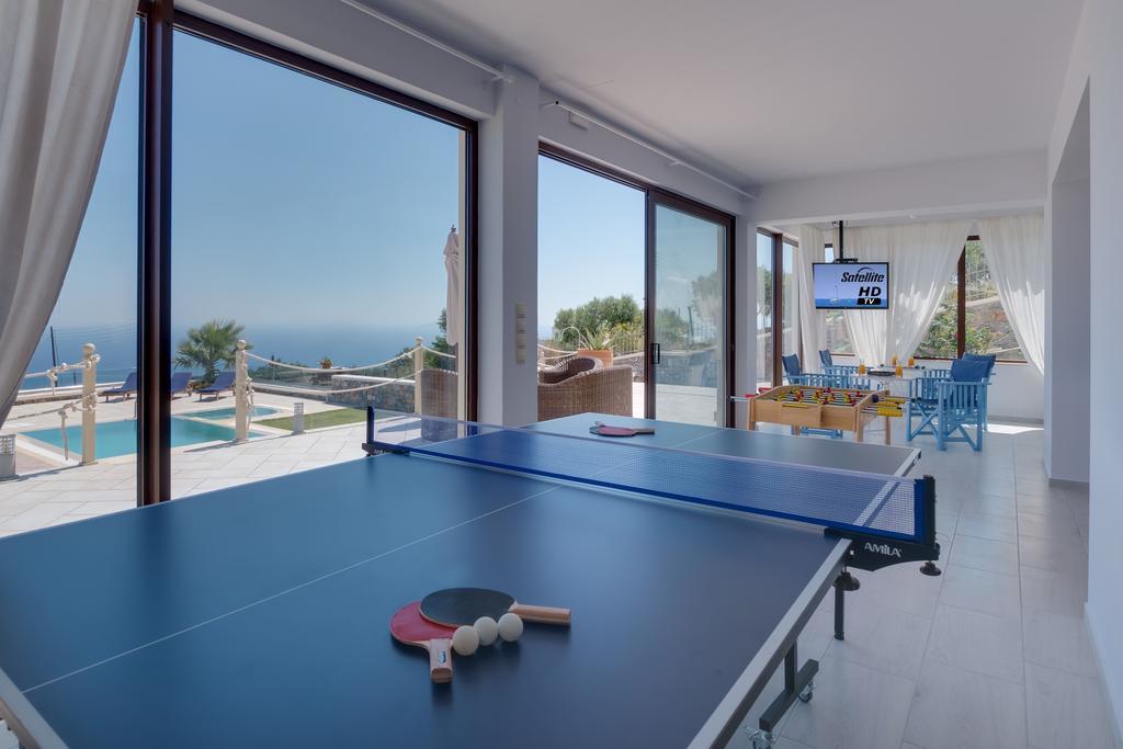 Sea Views At Villa Anemomylos With Heated Pool, Ping Pong And Tennis Agia Pelagia Екстериор снимка