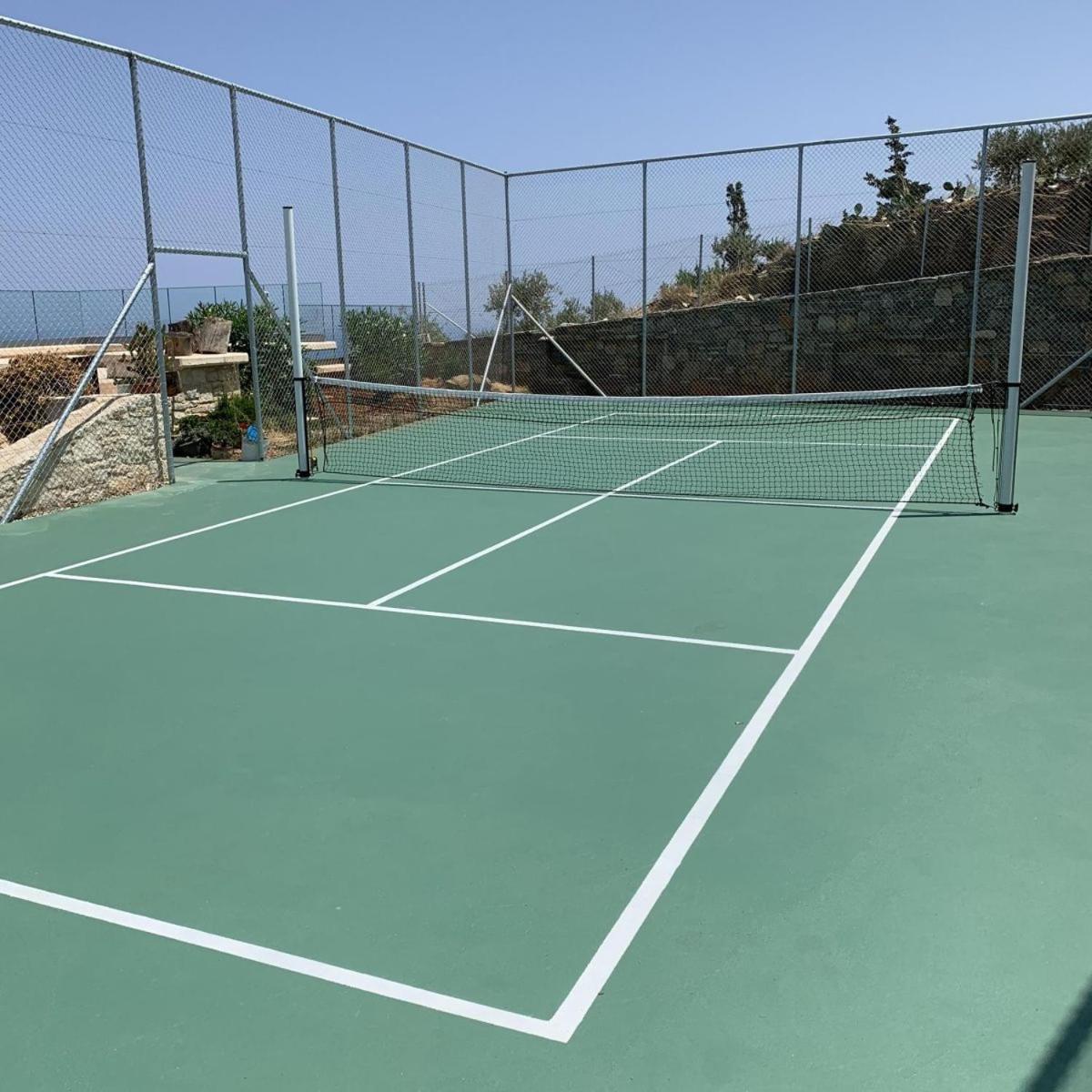 Sea Views At Villa Anemomylos With Heated Pool, Ping Pong And Tennis Agia Pelagia Екстериор снимка