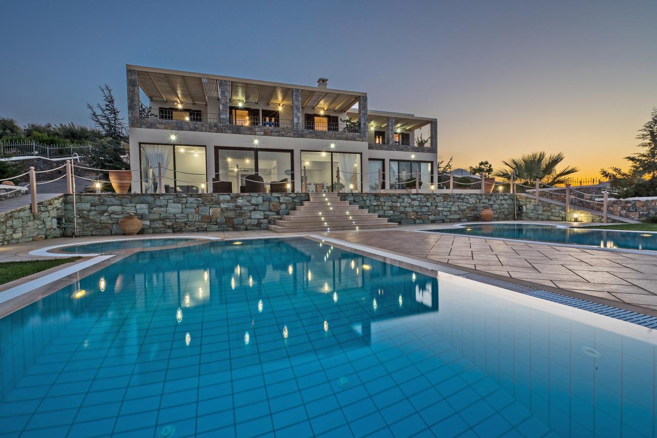 Sea Views At Villa Anemomylos With Heated Pool, Ping Pong And Tennis Agia Pelagia Екстериор снимка