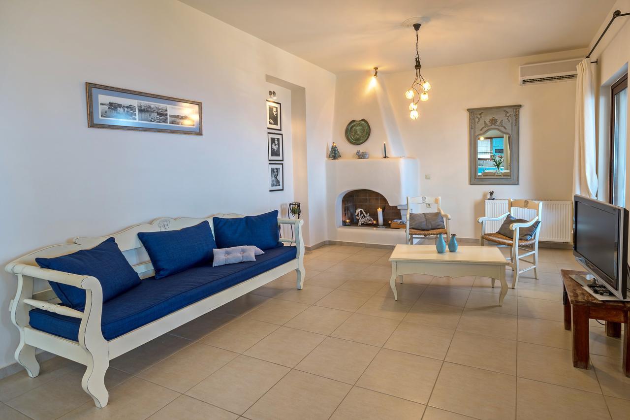 Sea Views At Villa Anemomylos With Heated Pool, Ping Pong And Tennis Agia Pelagia Екстериор снимка