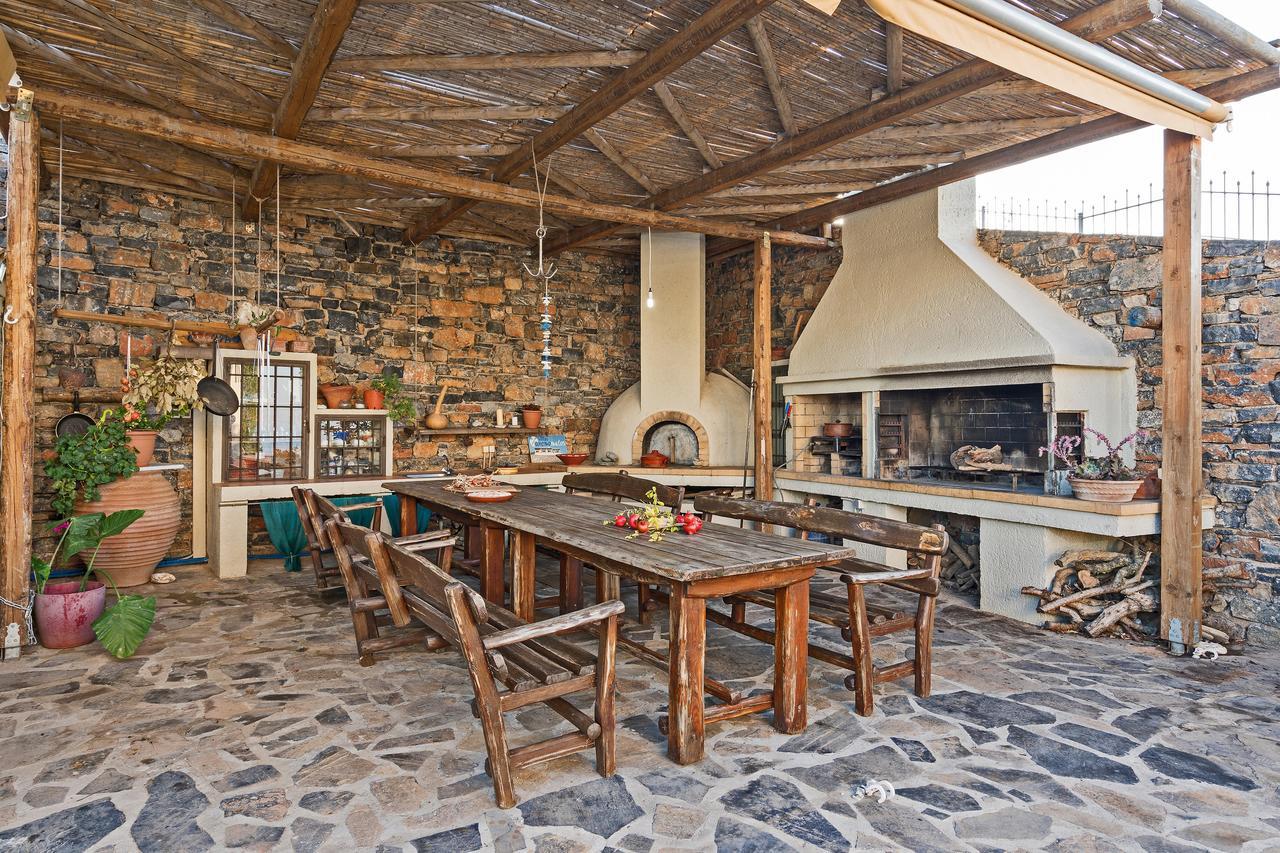 Sea Views At Villa Anemomylos With Heated Pool, Ping Pong And Tennis Agia Pelagia Екстериор снимка