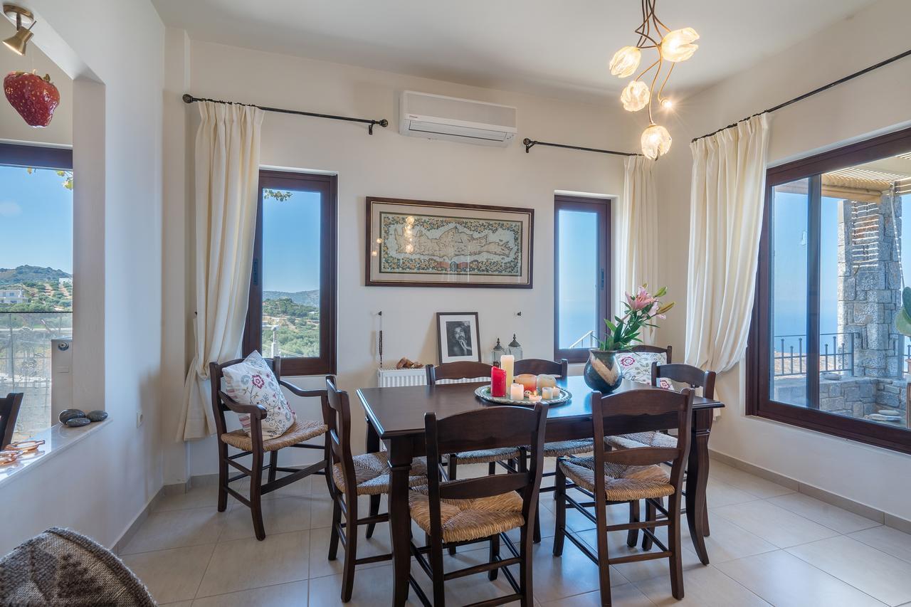 Sea Views At Villa Anemomylos With Heated Pool, Ping Pong And Tennis Agia Pelagia Екстериор снимка